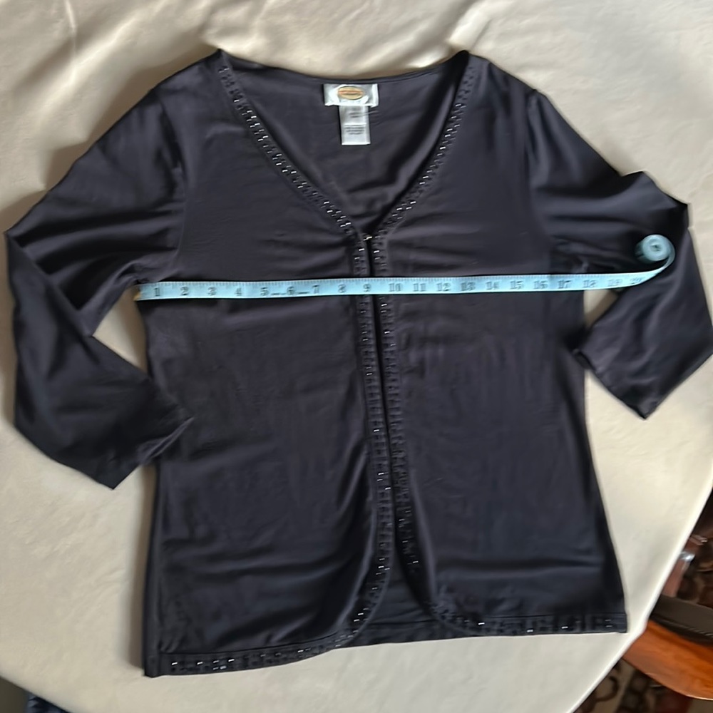 Talbots Petite Studded Casual Cardigan